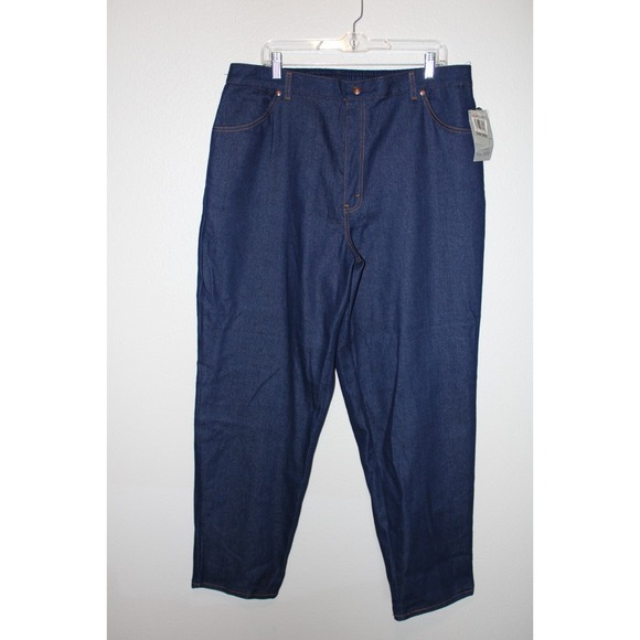 Levis Womens Jeans Elastic Back Waist Usa Vintage Size 38 X 32  Cotton Blue Mom - Picture 1 of 10